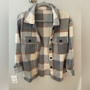 Plaid shacket